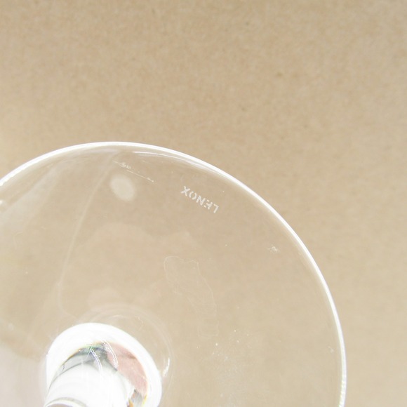 Kate Spade Lenox Harrison Crystal Wine Glasses Set of 2 Etched Stemware - Picture 5 of 9